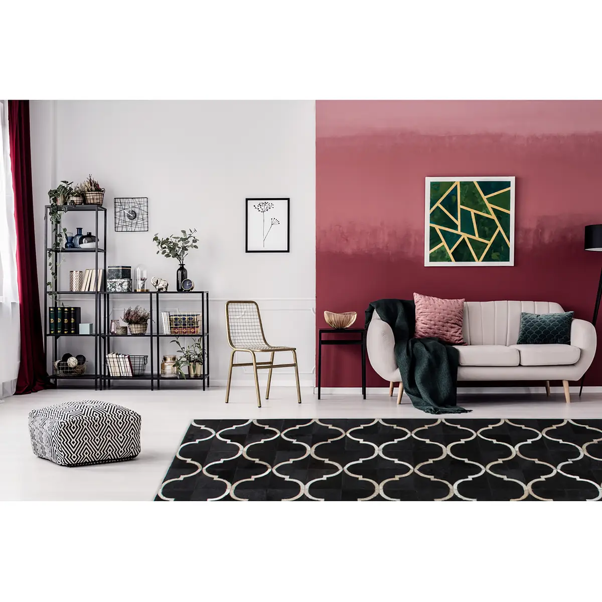 Kurzflorteppich Lavish 310 | Schwarz
