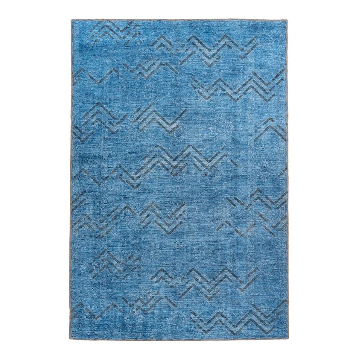 Kurzflorteppich Antique 325 Blau/Blau 120 x 180cm | Blau