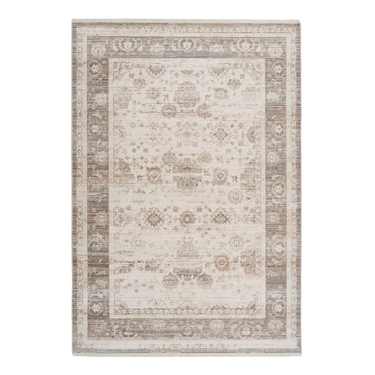 Kurzflorteppich Baroque 1000 Beige 120 x 170cm | Beige