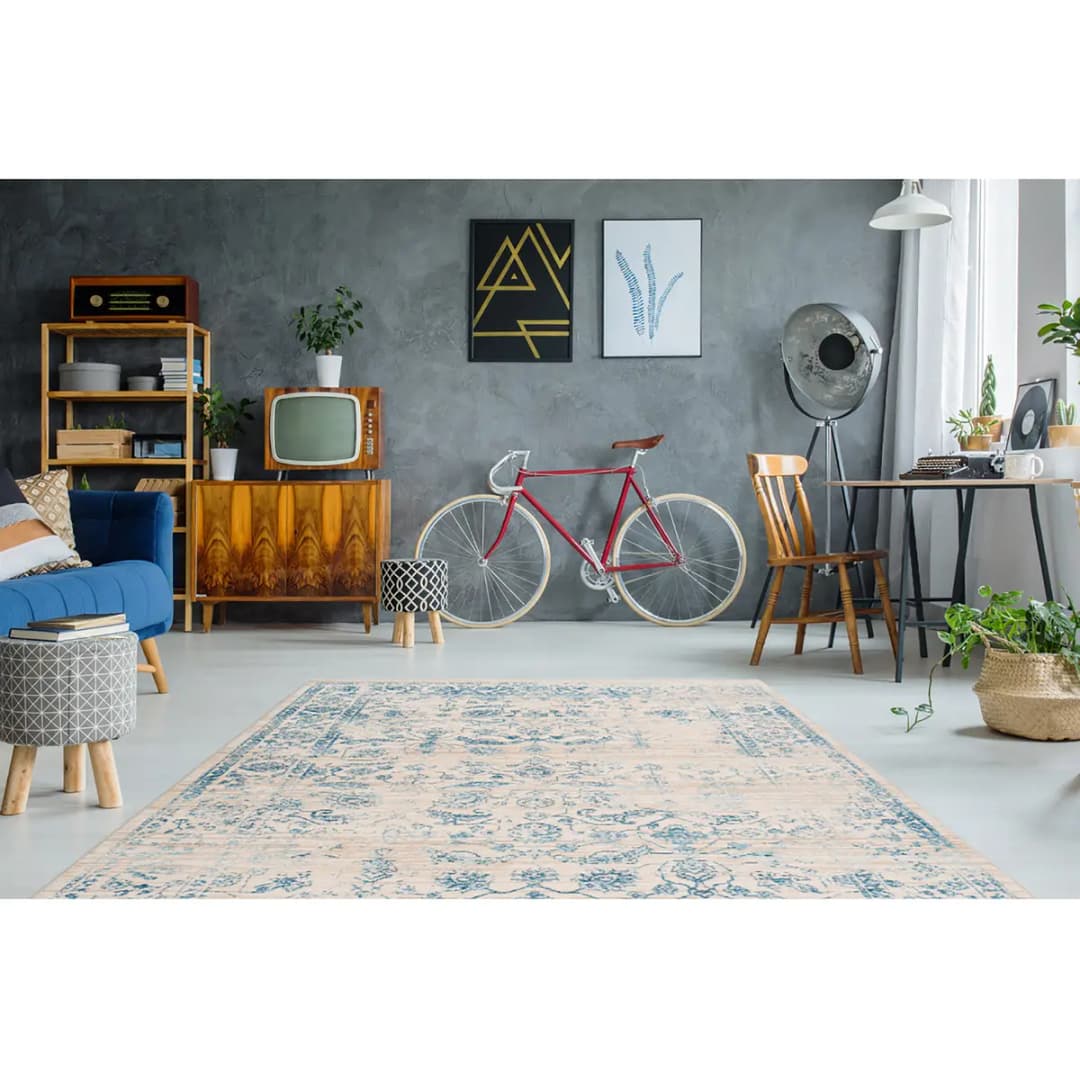 Kurzflorteppich Baroque 600 Beige 120 x 170cm | Beige