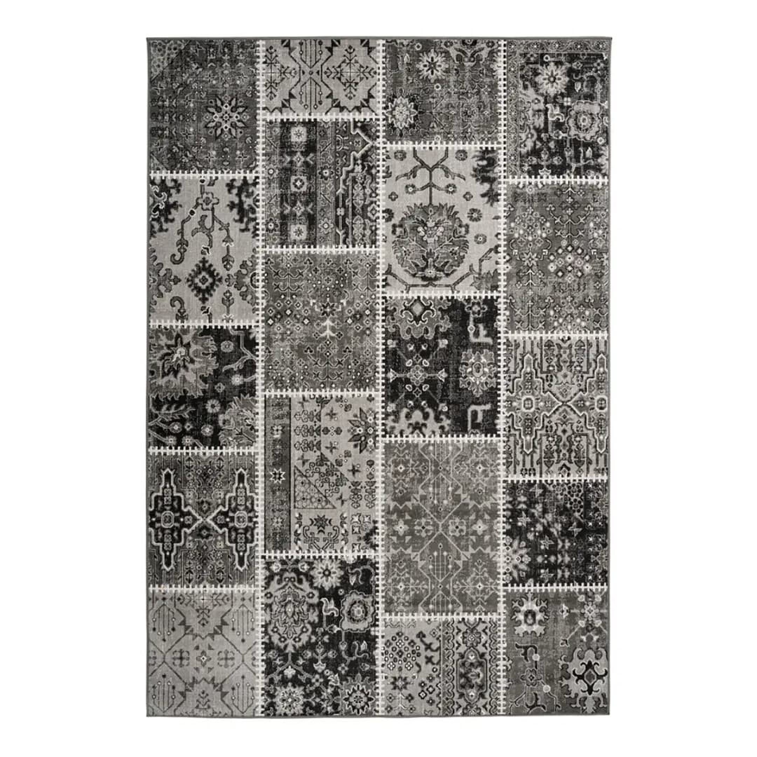 Kurzflorteppich Ariya 425 Grau/Grau 200 x 290cm Webstoff | Grau