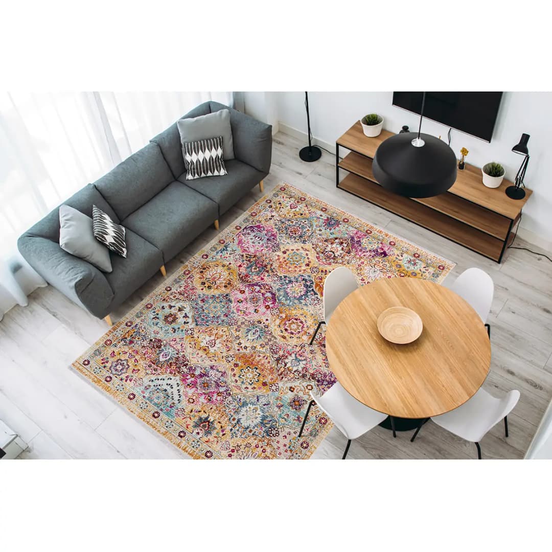 Kurzflorteppich Anouk 225 Multicolor | Mehrfarbig