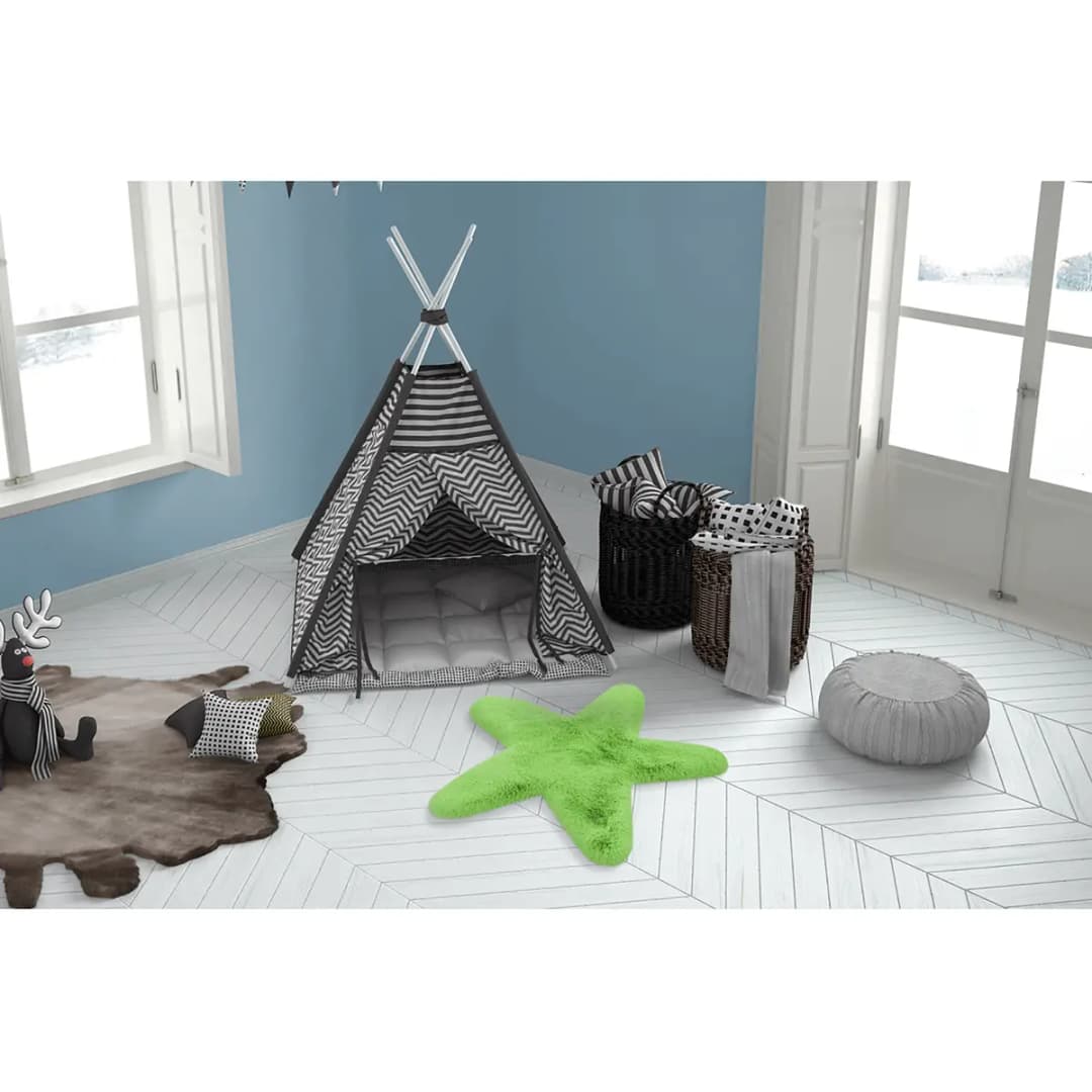 Kinderteppich Lovely Kids 1025 Star | Grün