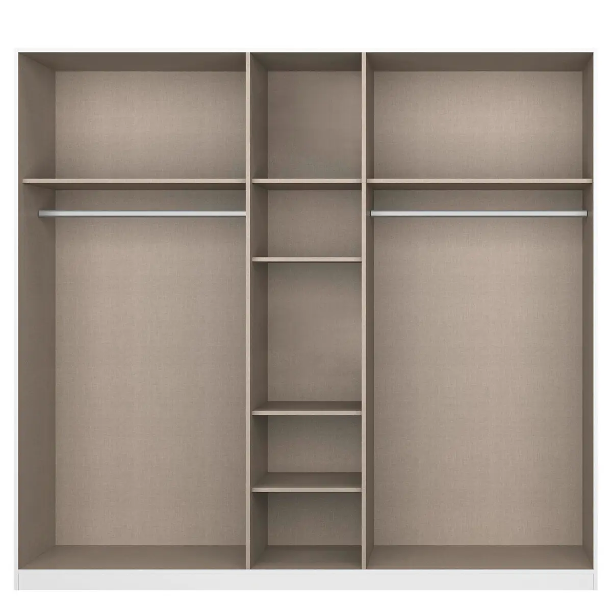Drehtürenschrank Alabama | Weiß