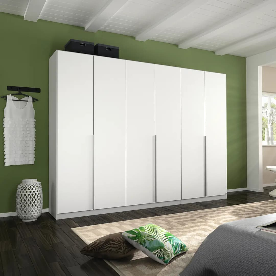 Drehtürenschrank Alabama | Weiß