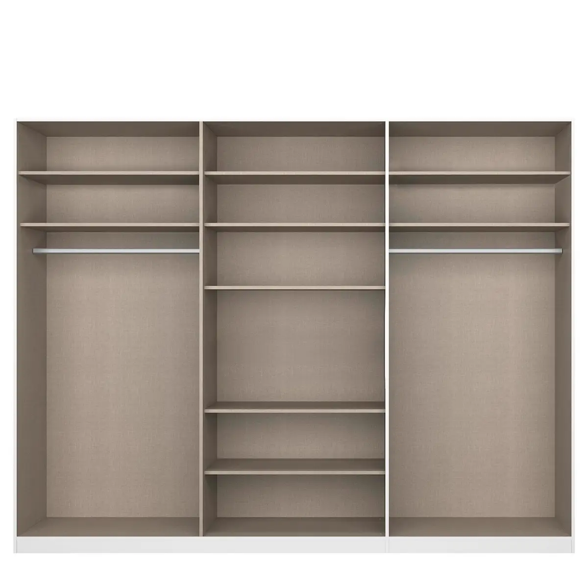 Drehtürenschrank Alabama | Weiß