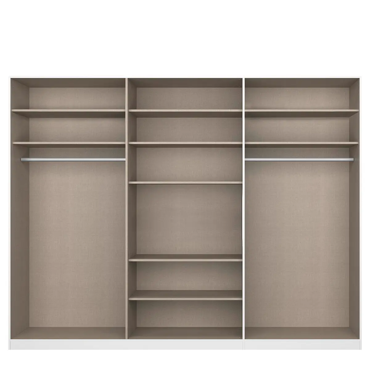 Drehtürenschrank Alabama | Weiß