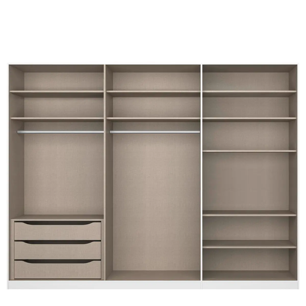 Drehtürenschrank Alabama | Braun