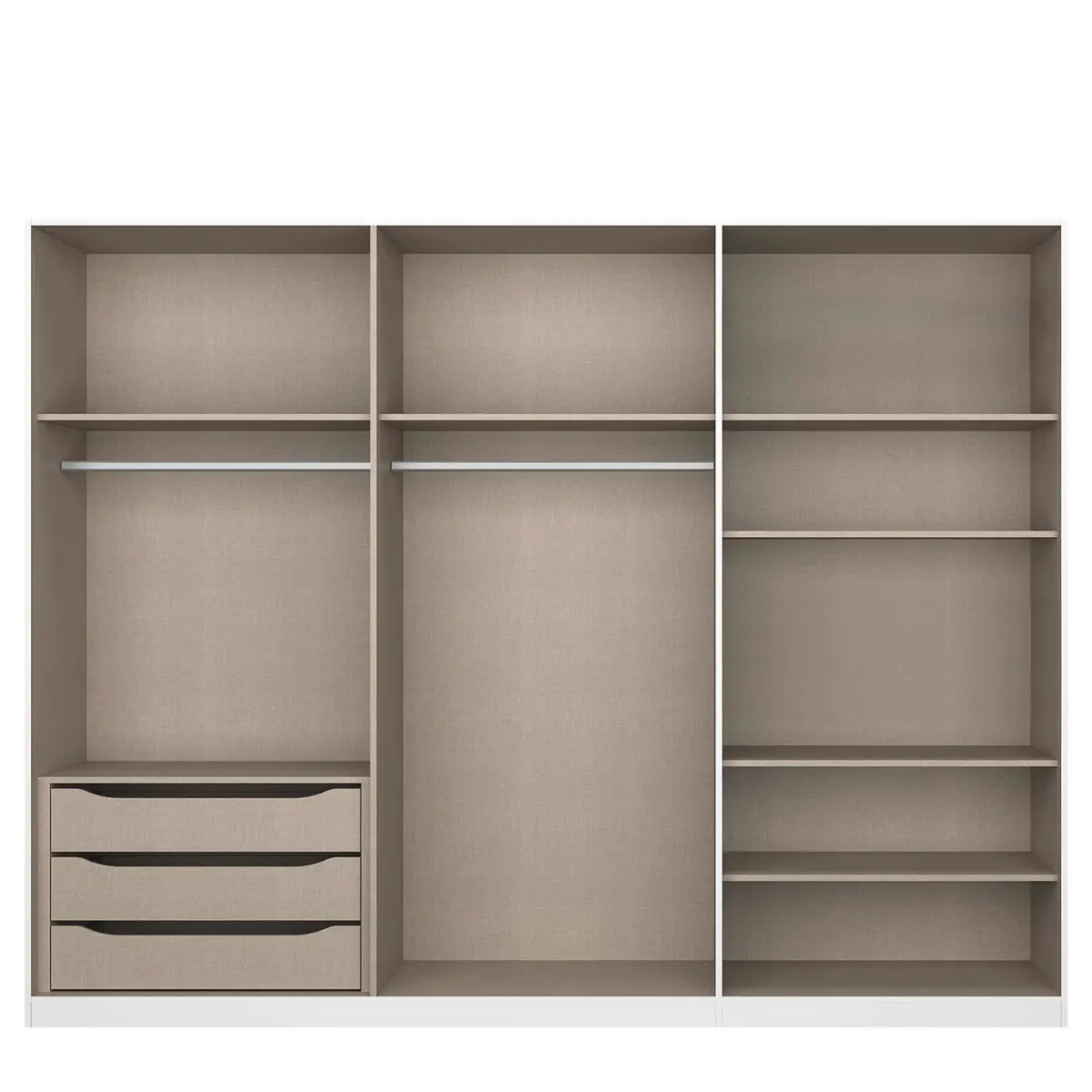 Drehtürenschrank Alabama | Holztöne