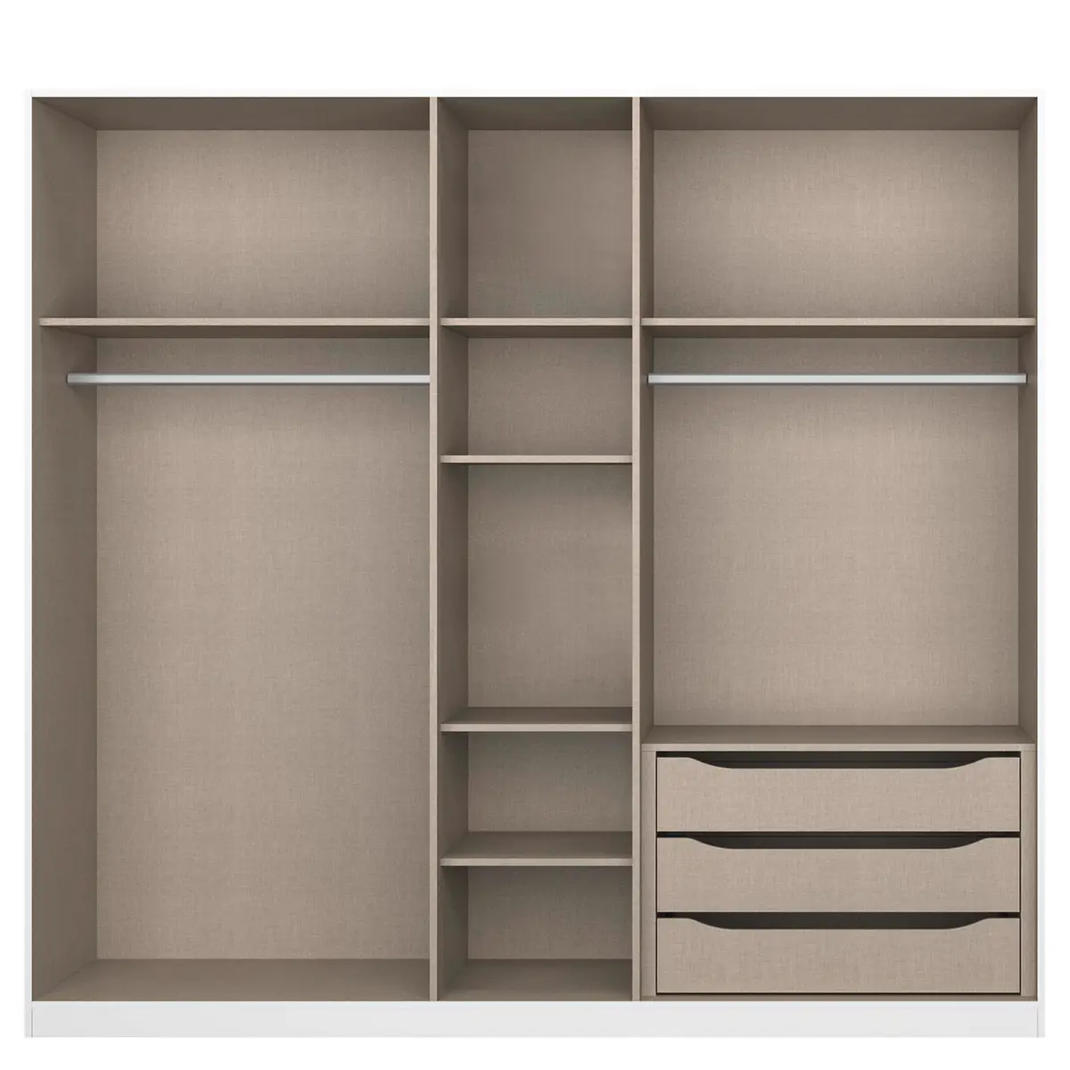 Drehtürenschrank Alabama | Holztöne