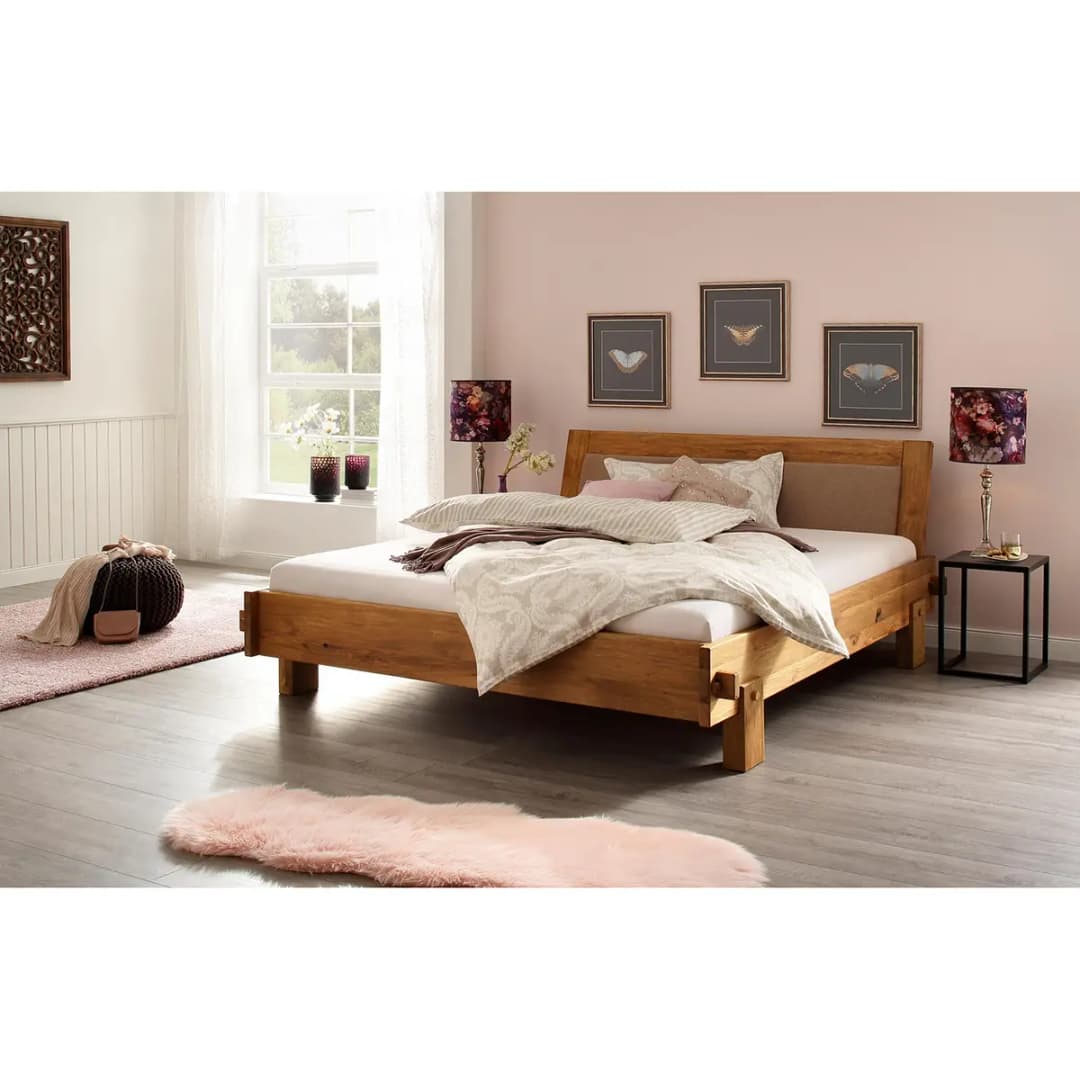 Massivholzbett Saint Davids | Braun