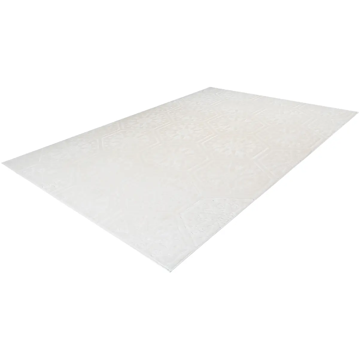 Kurzflorteppich Monroe 200 Weiß/Weiß 160 x 230cm | Weiß