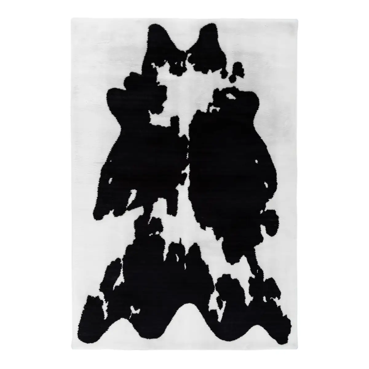 Hochflorteppich Rabbit Animal 500 | Schwarz