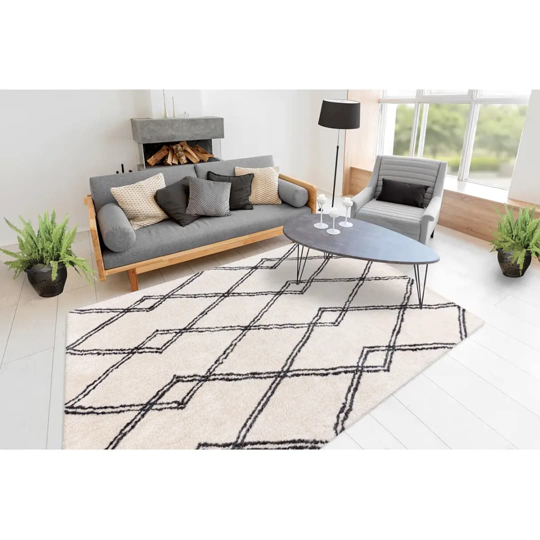 Kurzflorteppich Orlando 125 Grau/Beige 200 x 290cm | Grau
