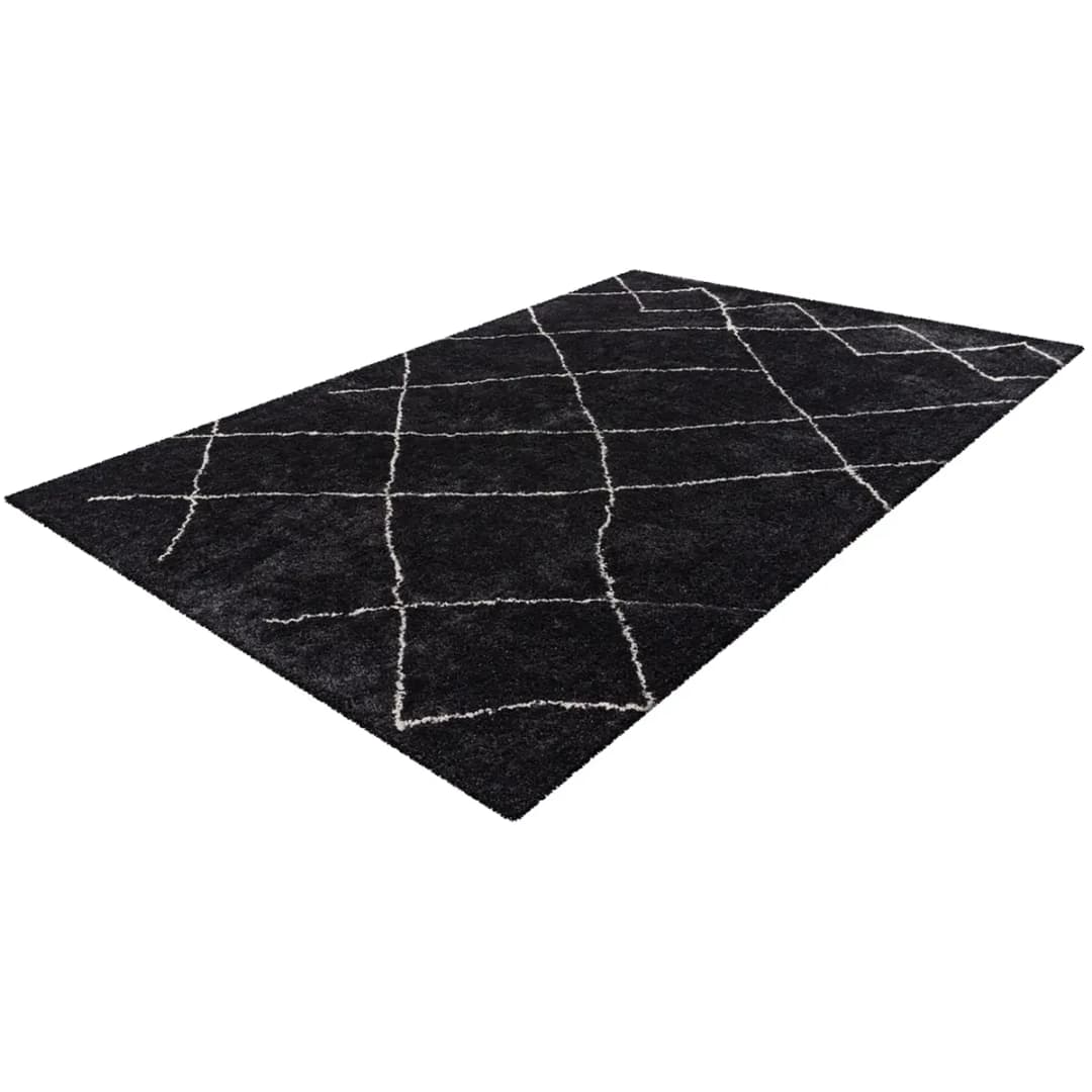 Kurzflorteppich Orlando 525 Grau/Anthrazit 80 x 150cm Webstoff