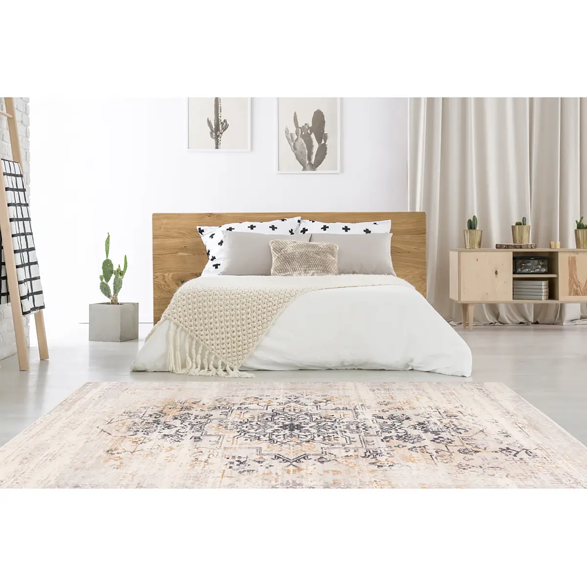 Kurzflorteppich Piemont 725 Beige 80 x 150cm Webstoff | Beige