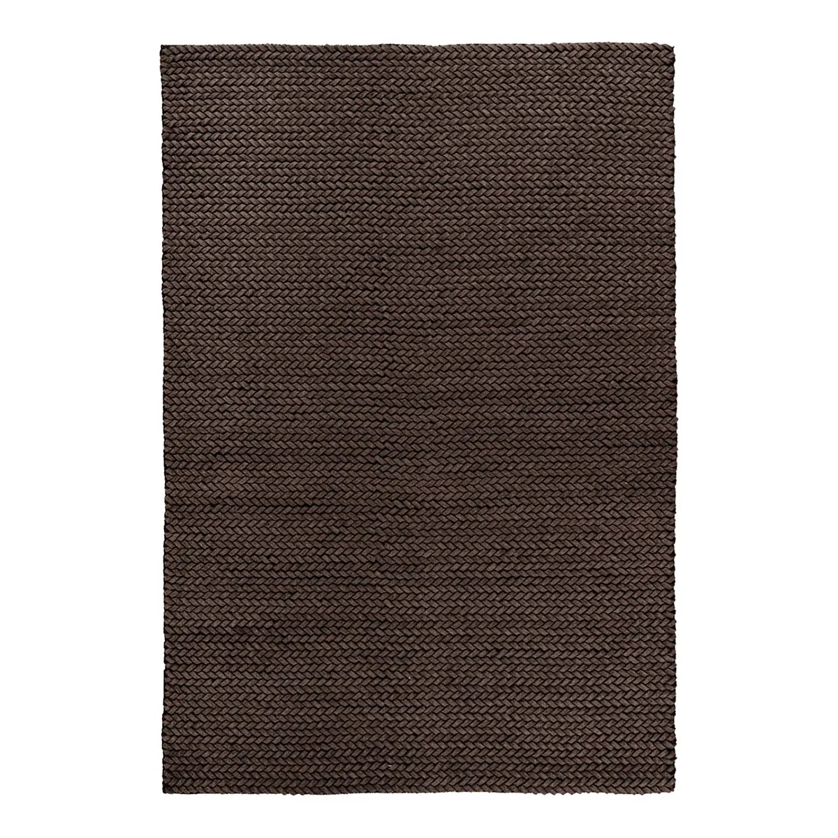 Kurzflorteppich Robbie 125 Braun/Braun 80 x 150cm Webstoff