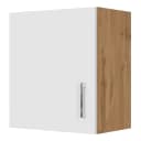 Hängeschrank Sorrento I 50cm Weiß/Wotaneiche Dekor/Weiß