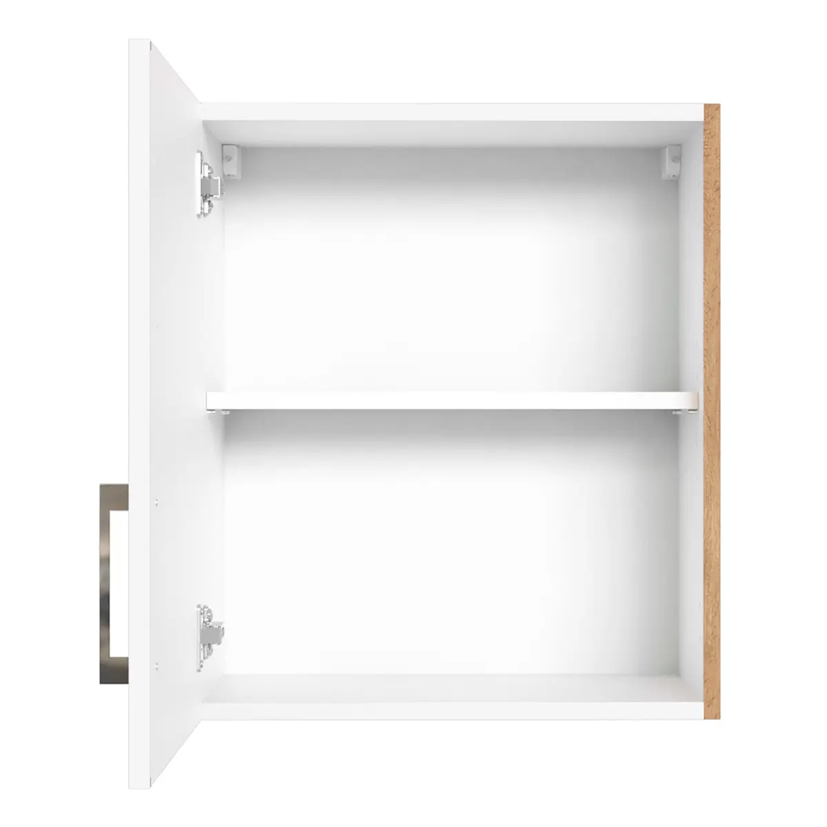 Hängeschrank Sorrento I 50cm Weiß/Wotaneiche Dekor/Weiß