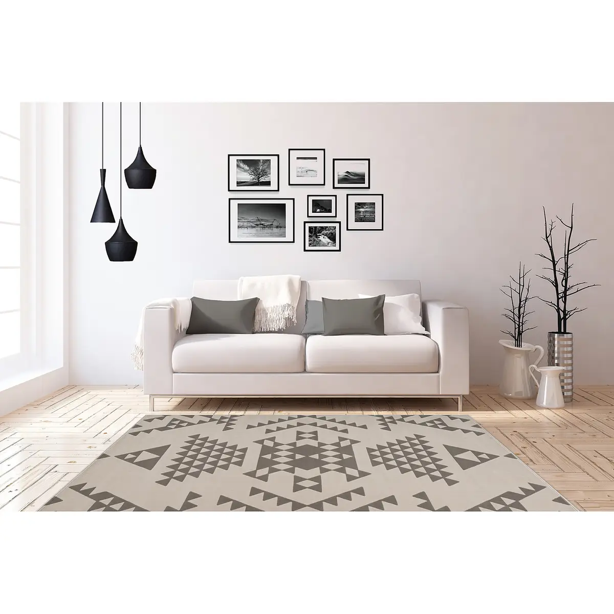 Kurzflorteppich Esperanto V Beige 160 x 230cm Kunstfaser