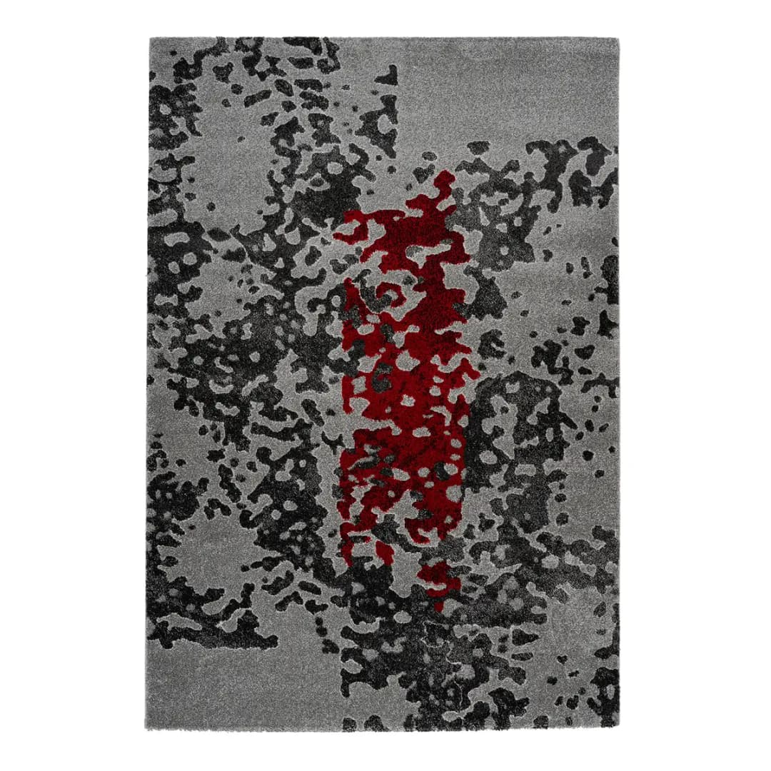 Kurzflorteppich Broadway VII Grau 120 x 170cm Kunstfaser | Grau