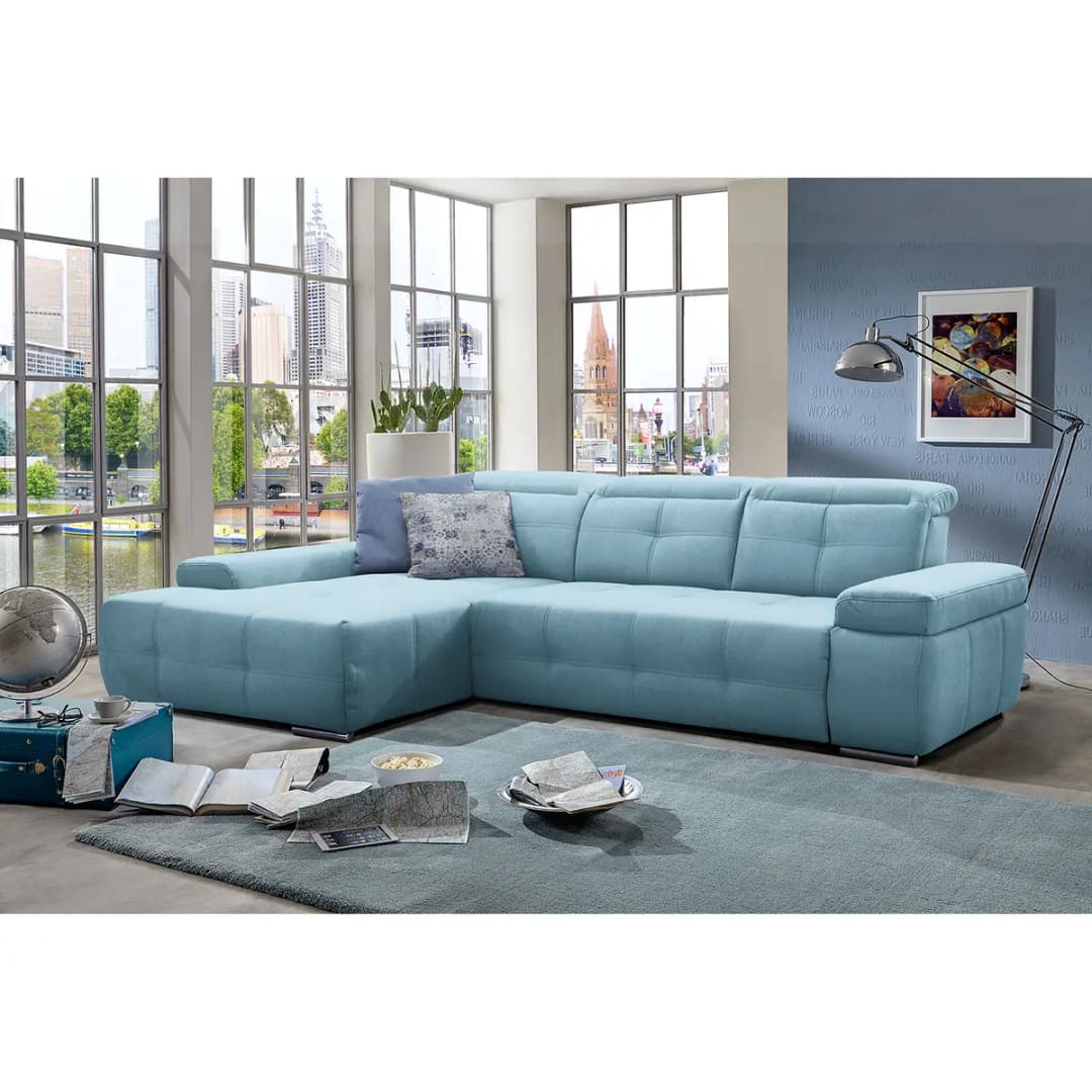 Ecksofa Beutin | Blau