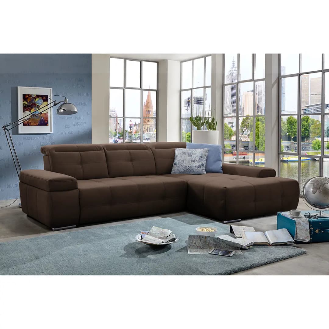 Ecksofa Beutin | Braun