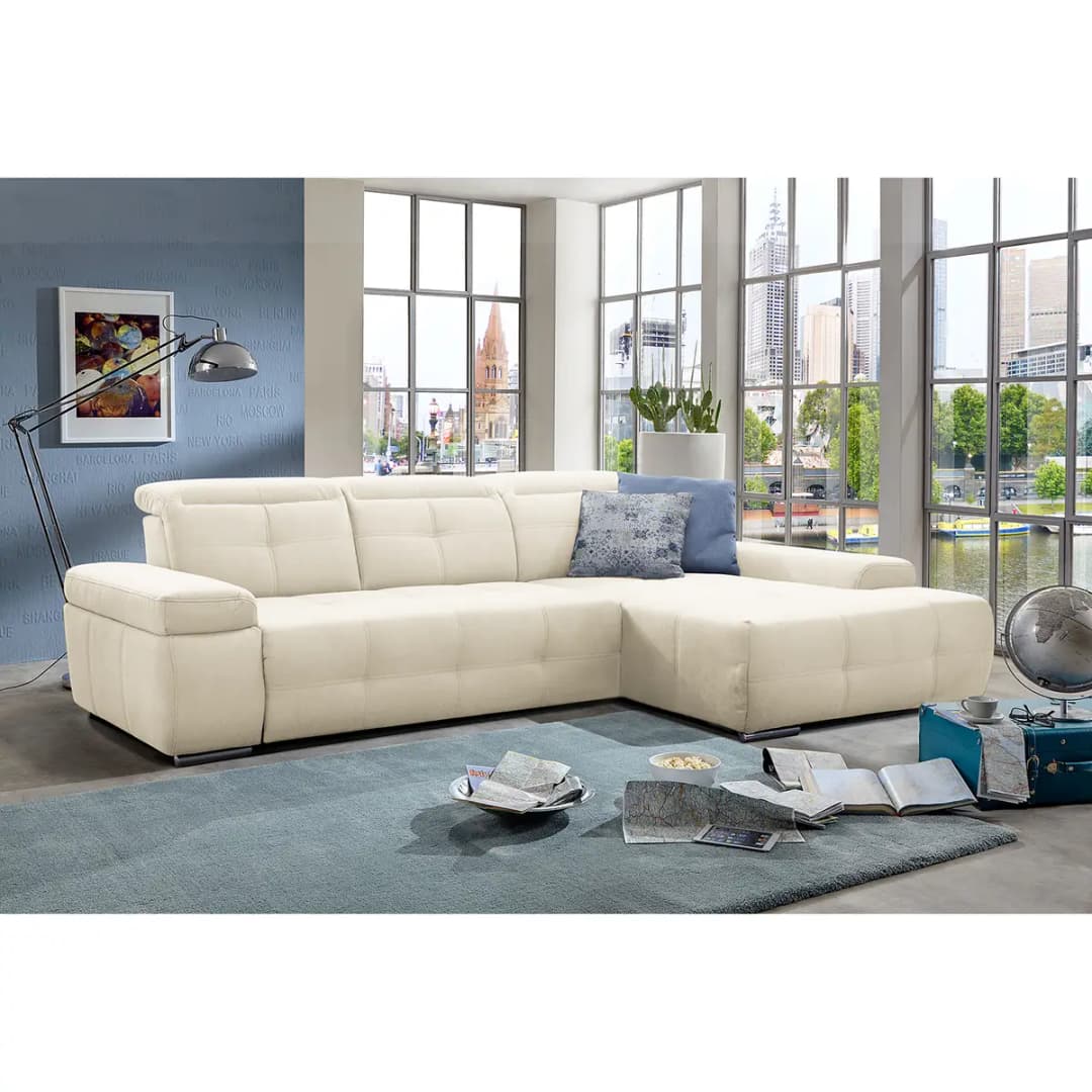 Ecksofa Beutin | Weiß