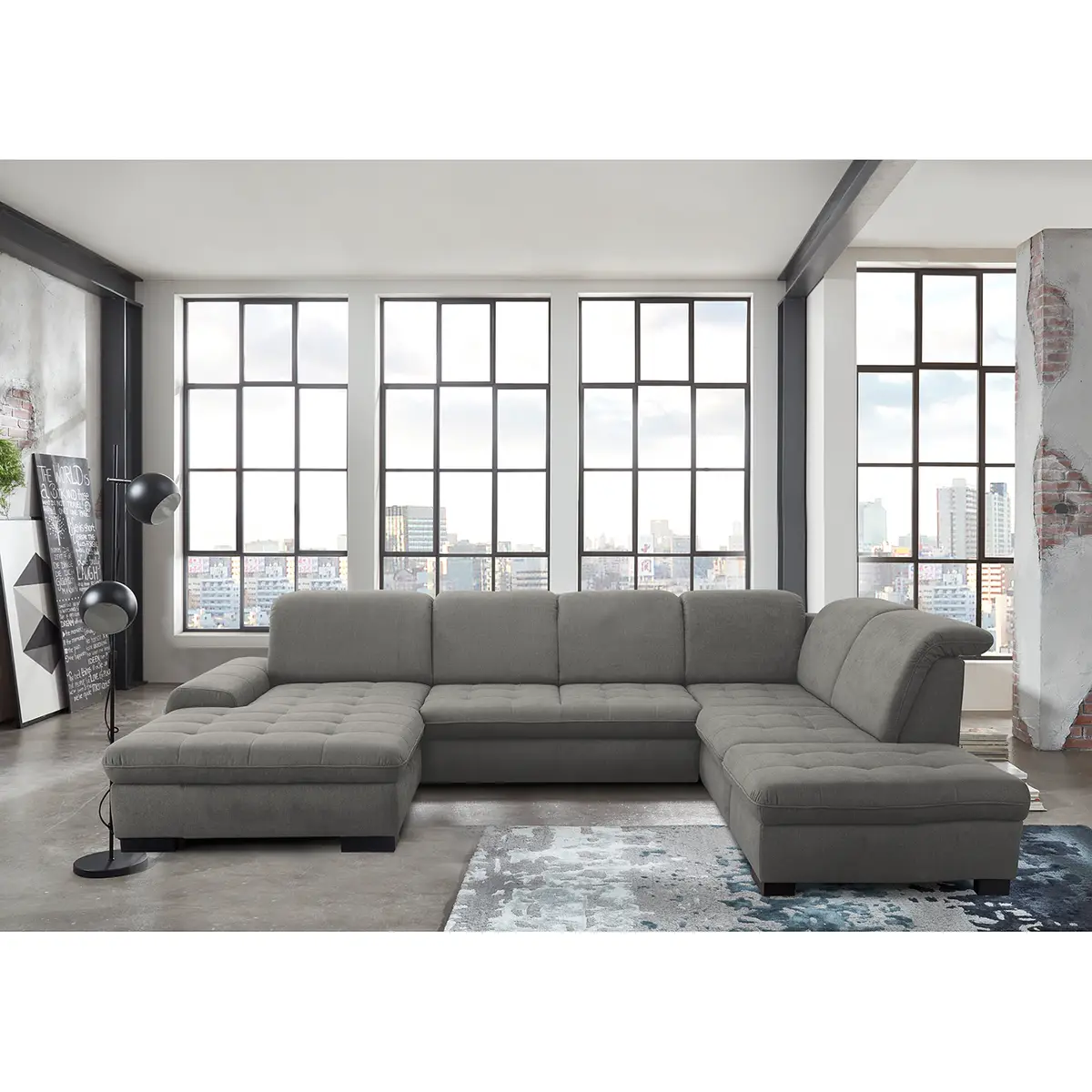 Wohnlandschaft Boussay | Grau