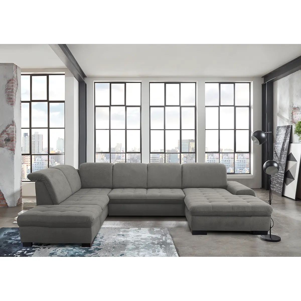 Wohnlandschaft Boussay | Grau