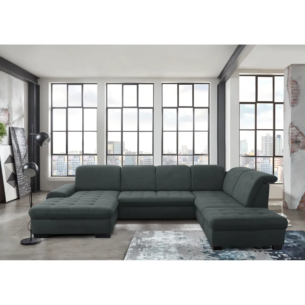 Wohnlandschaft Boussay | Grau