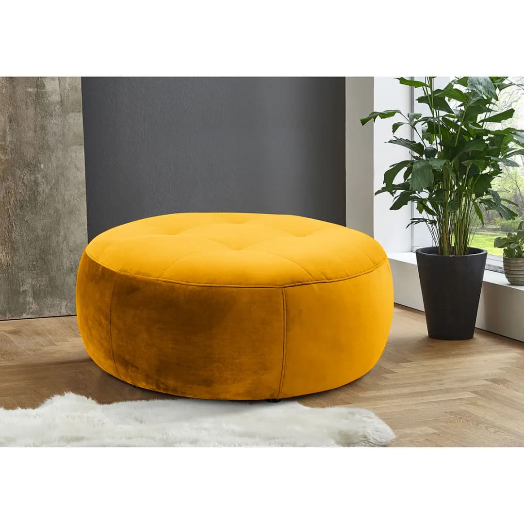 Polsterhocker Monteux | Gelb