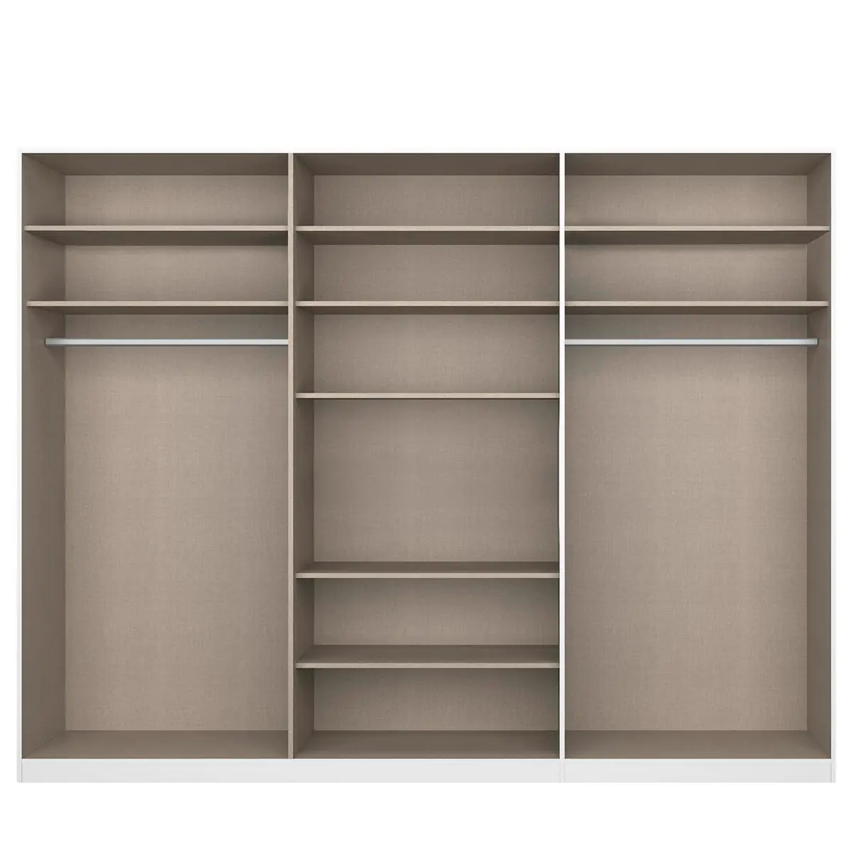 Drehtürenschrank Alabama | Weiß