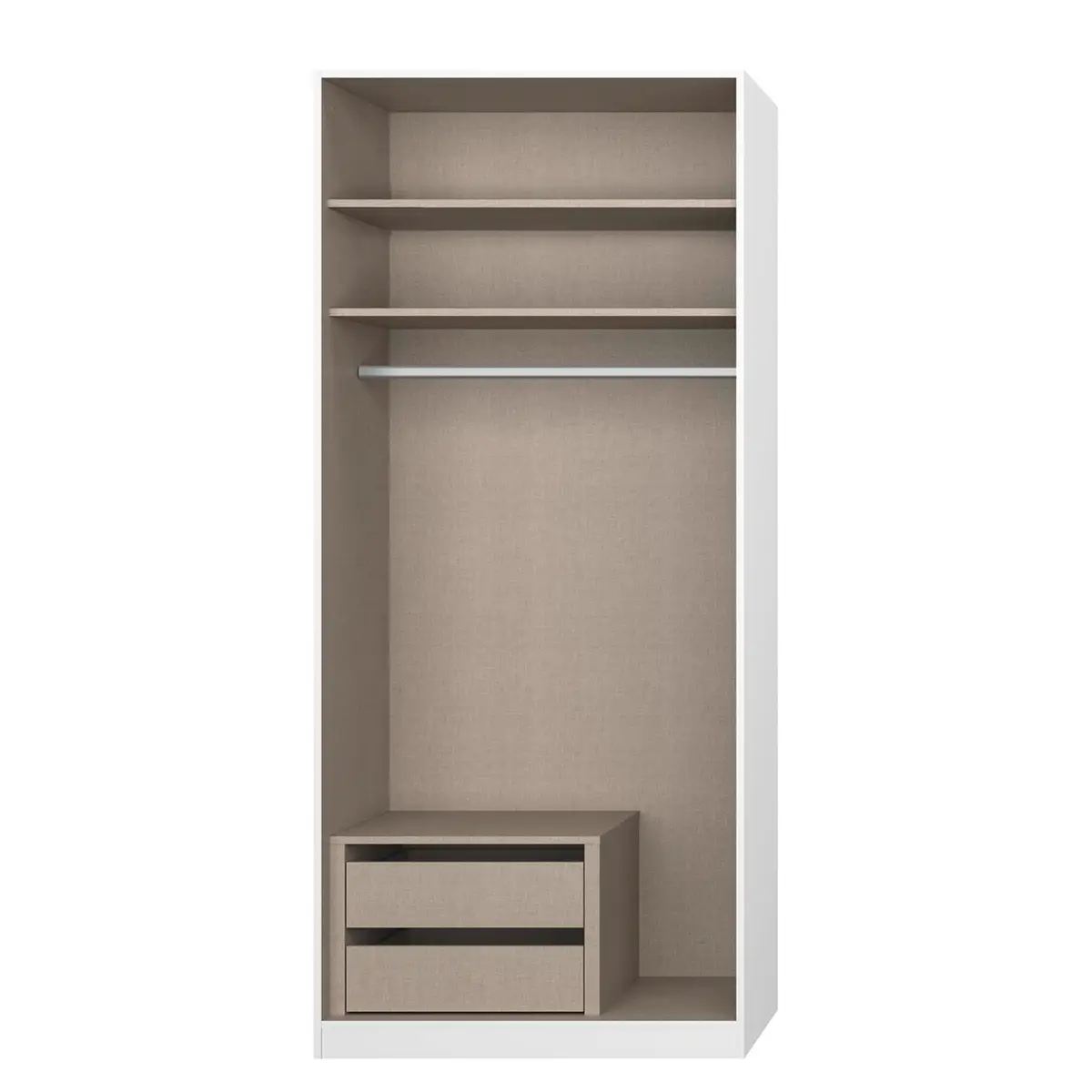 Drehtürenschrank Alabama | Grau