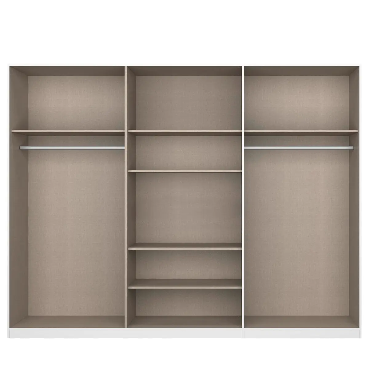 Drehtürenschrank Alabama | Grau