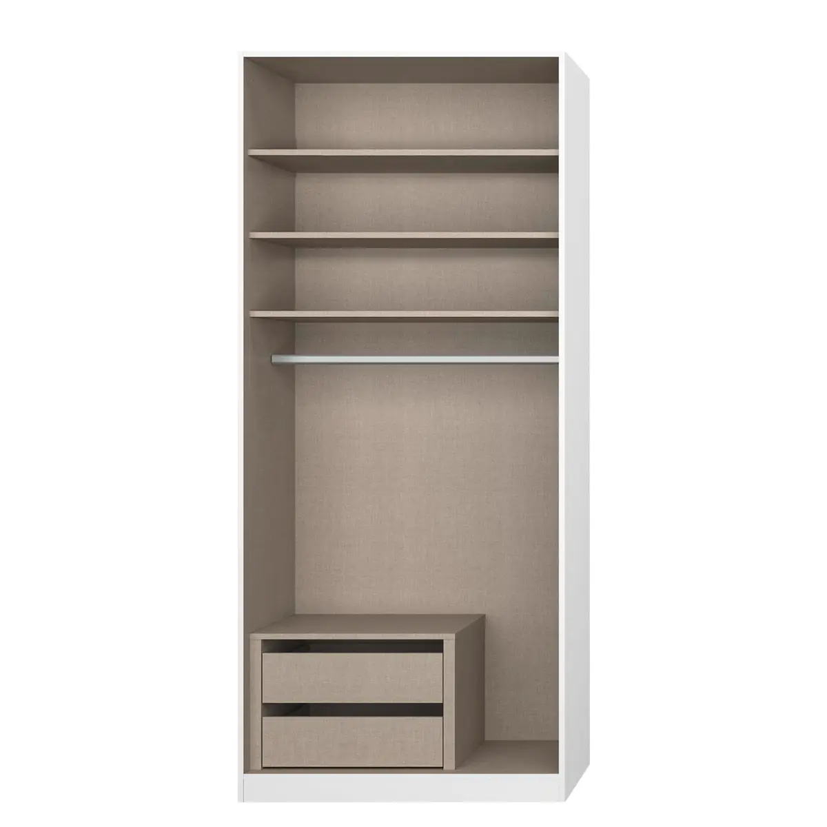 Drehtürenschrank Alabama | Grau