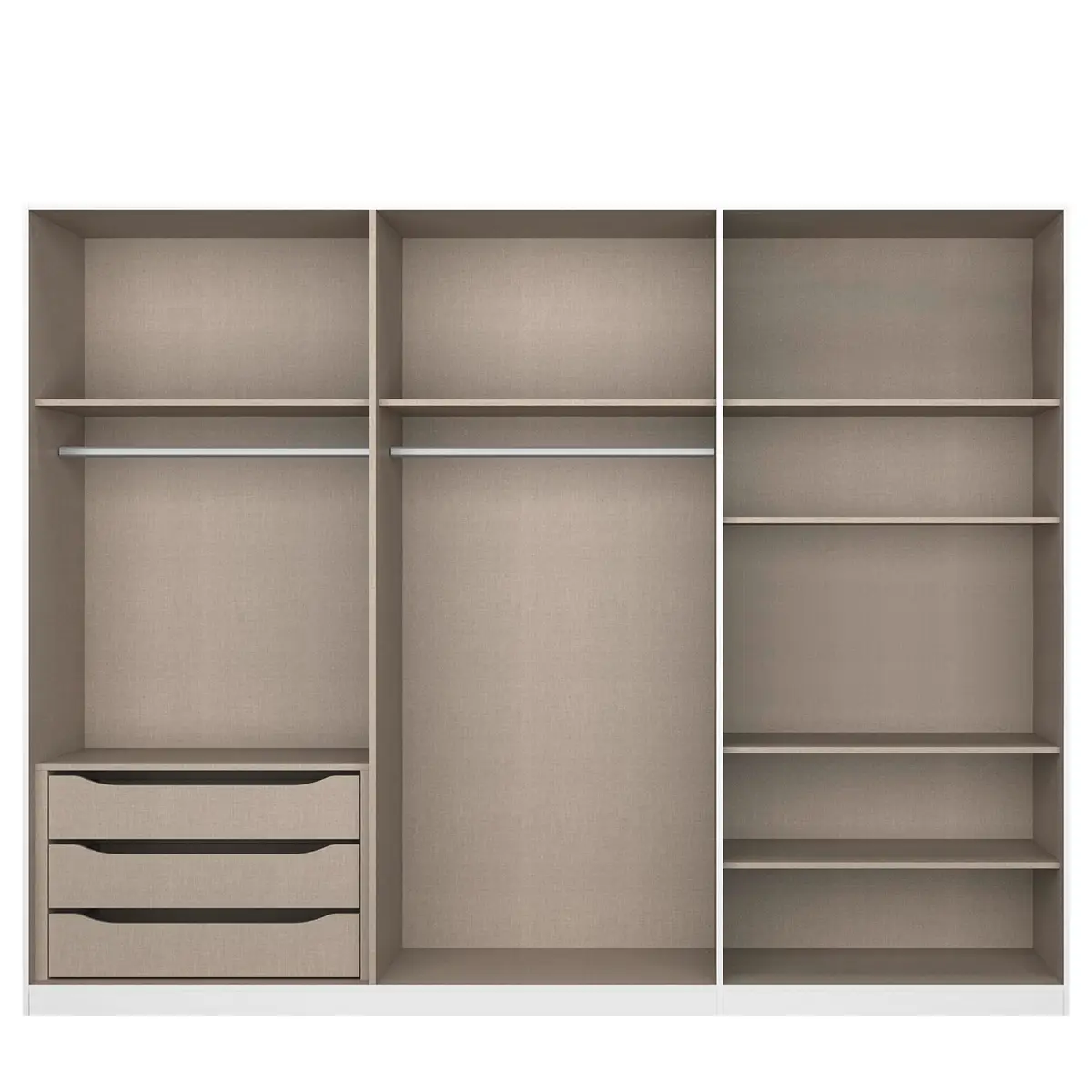 Drehtürenschrank Alabama | Grau