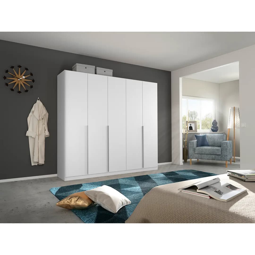 Drehtürenschrank Alabama | Weiß