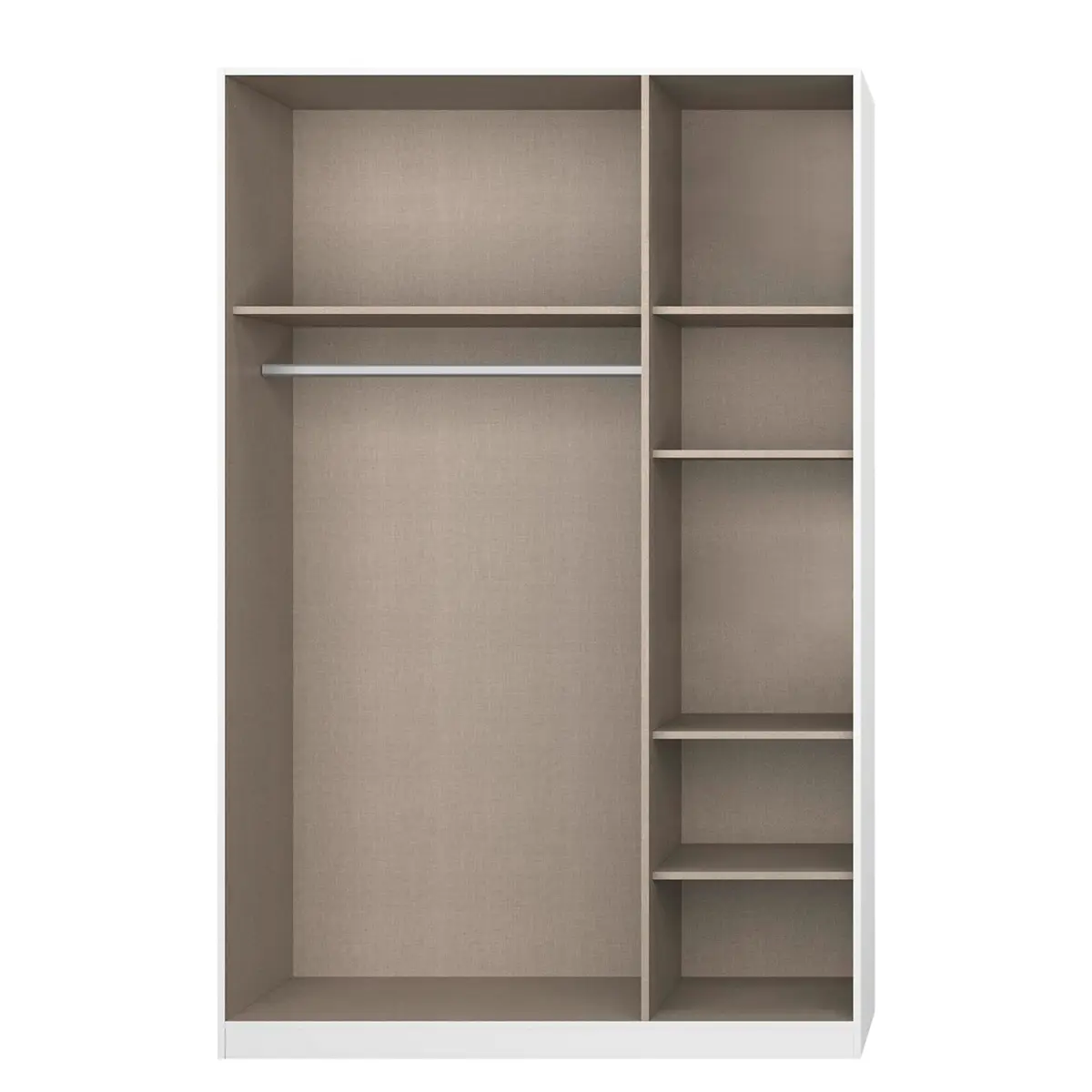 Drehtürenschrank Alabama | Weiß