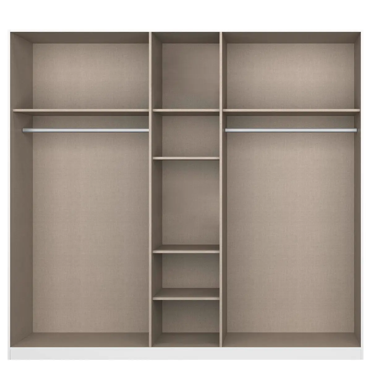 Drehtürenschrank Alabama | Weiß