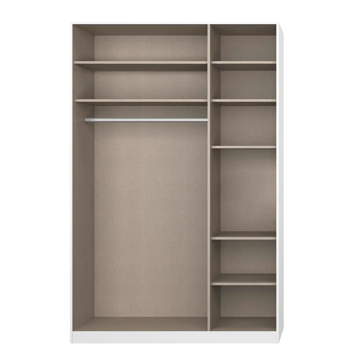 Drehtürenschrank Alabama | Weiß
