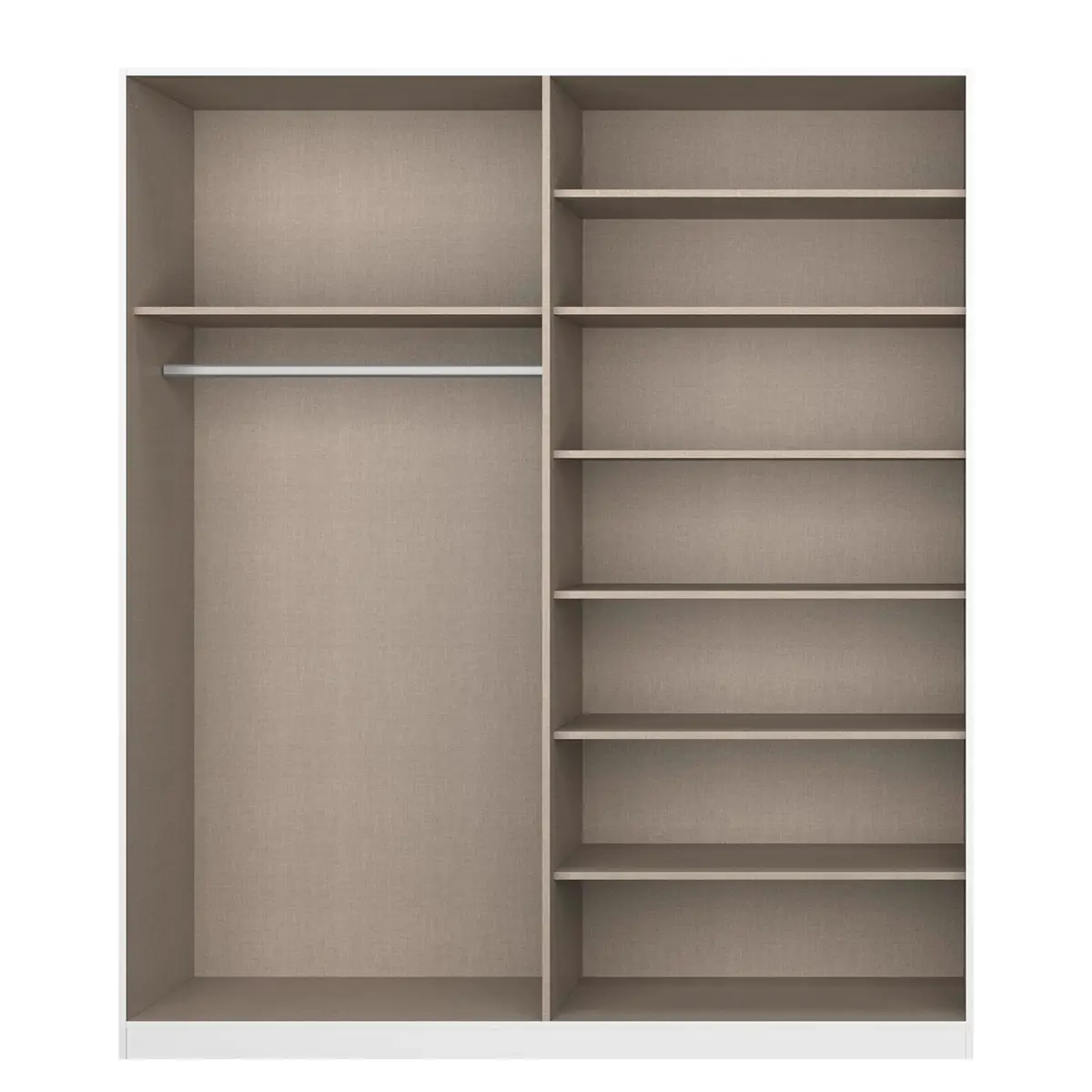 Drehtürenschrank Alabama | Weiß