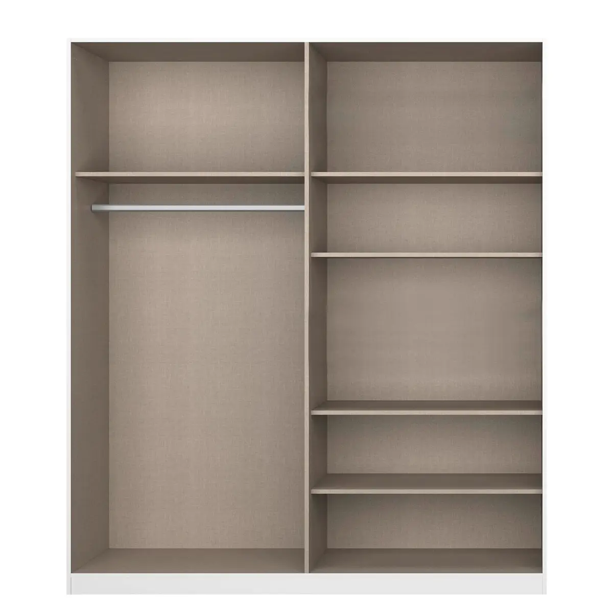 Drehtürenschrank Alabama | Weiß