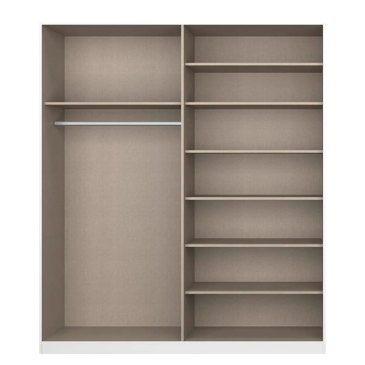 Drehtürenschrank Alabama | Weiß