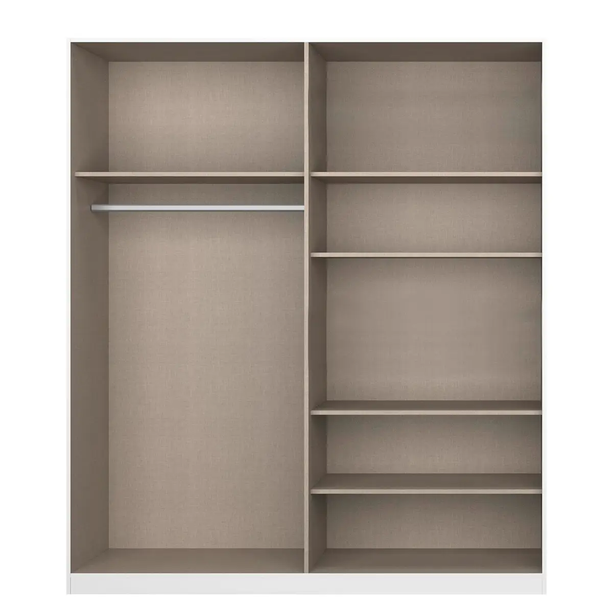 Drehtürenschrank Alabama | Grau