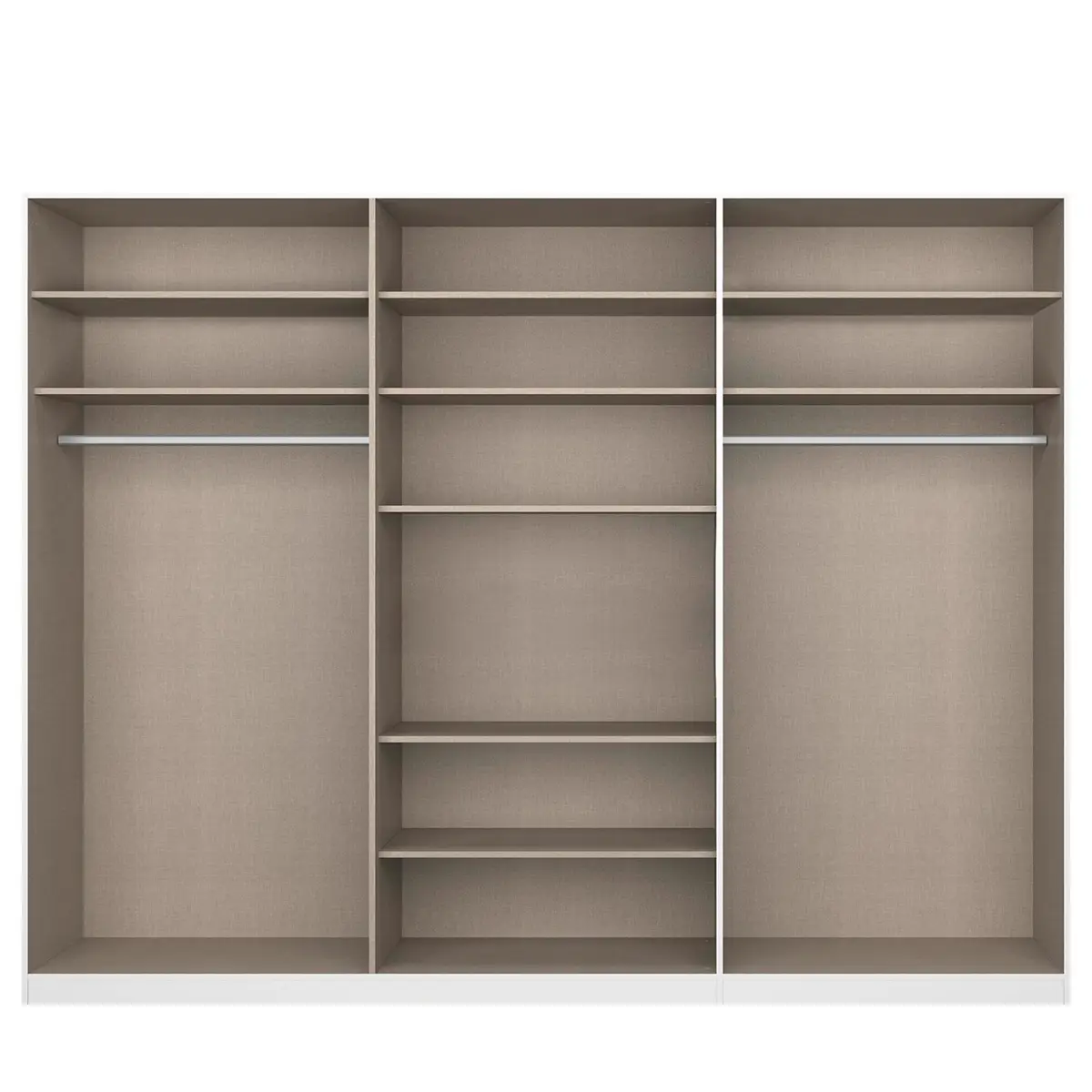 Drehtürenschrank Alabama | Weiß