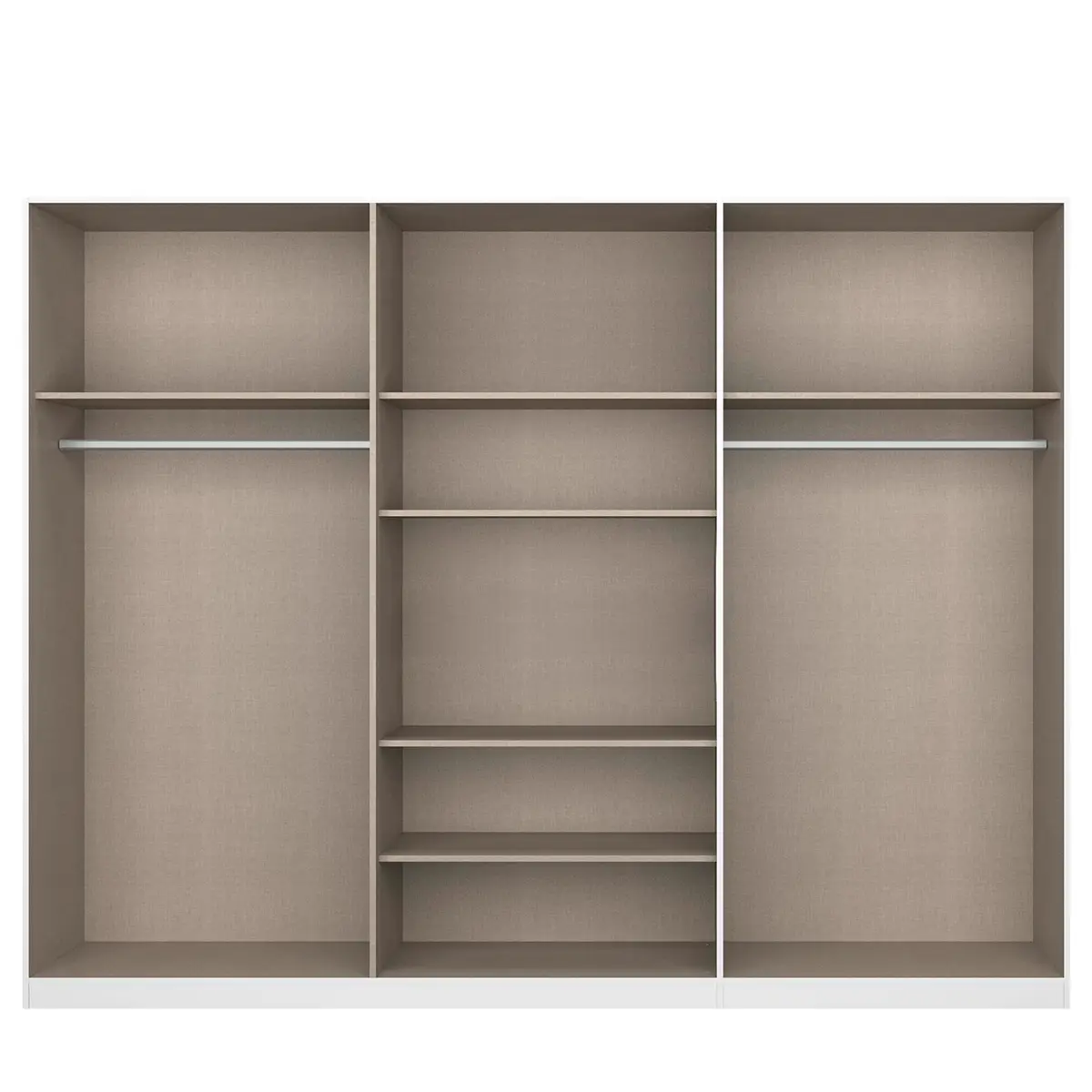 Drehtürenschrank Alabama | Weiß