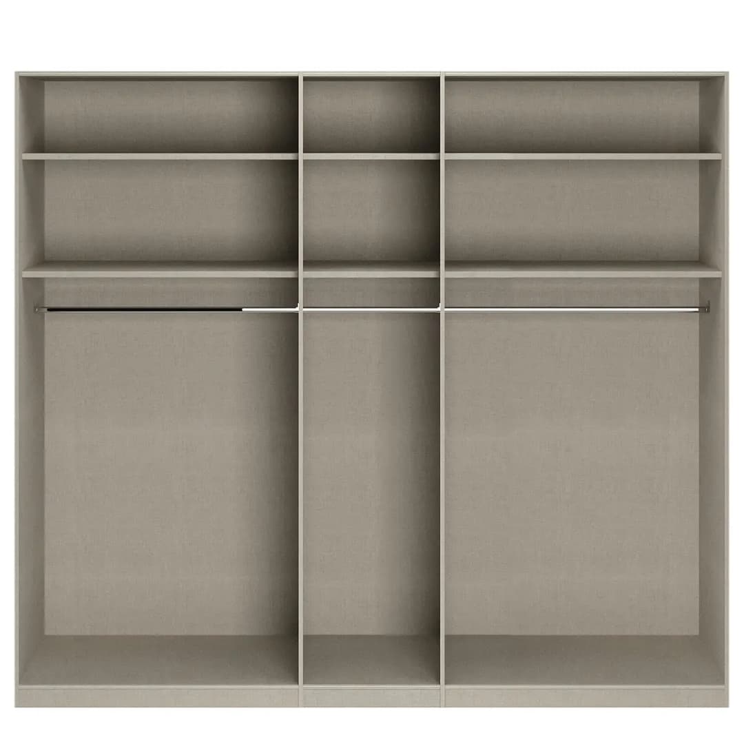 Drehtürenschrank Alabama | Grau