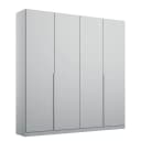 Drehtürenschrank Alabama 181 x 210cm Grau/Grau Basic Aluminium