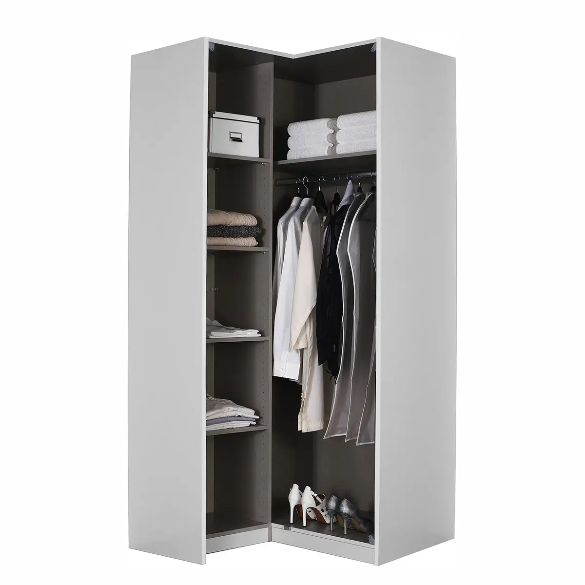 Eckschrank Alabama Typ B | Grau